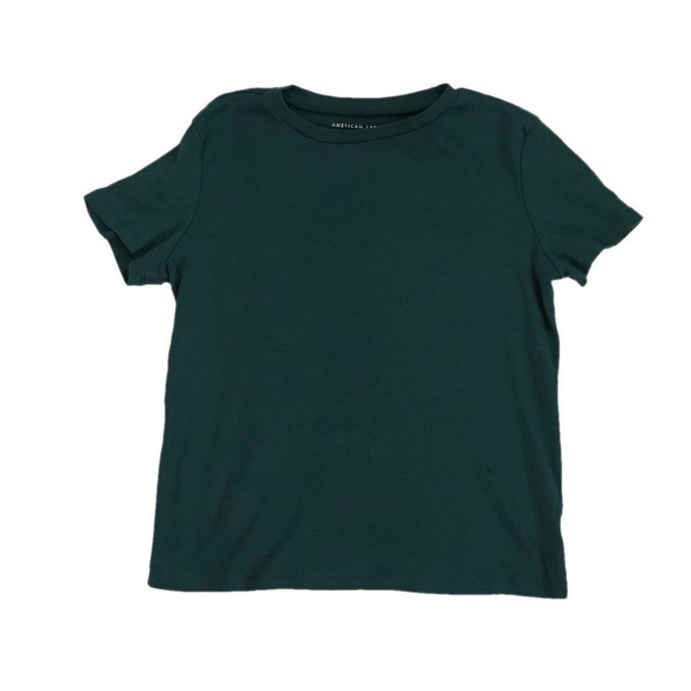 American Eagle Womens XS Dark Green Cotton Short Sleeve T-Shirt